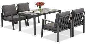 Meble ogrodowe aluminiowe Zakintos Premium 4 antracyt Garden Point