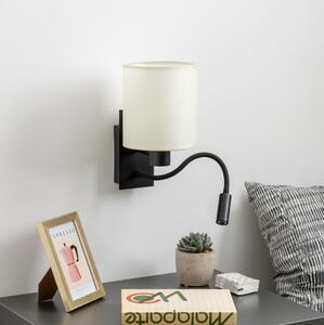 Brilagi Brilagi - LED Kinkiet NUBILA 1xE27/25W/230V + LED/3W czarny/kremowy BG1558R