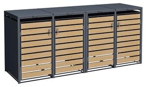 Obudowa na 4 kosze na śmieci 120l lub 240l Bremen CoverTech