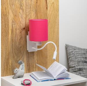 Brilagi Brilagi - LED Kinkiet NUBILA 1xE27/25W/230V + LED/3W biały/różowy BG1559J