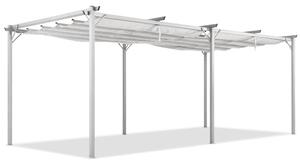 Biała pergola tarasowa La Palma 3x6m Garden Point