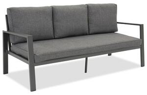 Trzyosobowa sofa z aluminium Zakintos antracyt Garden Point