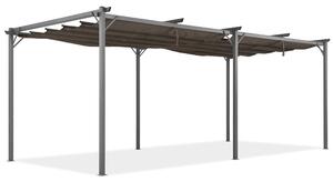 Brązowa pergola tarasowa La Palma 3x6m Garden Point