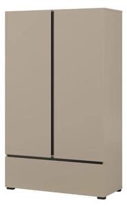 Komoda wysoka CROSS 2D1S 89cm congo/czarna