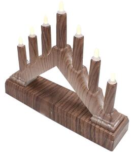 Świecznik dekoracyjny CHRISTMAS DECORATION 1065731 Brązowy
