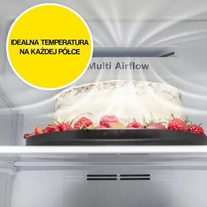 Lodówka HISENSE RB440N4GBE No frost 200.4cm Czarna (szkło) Licowane drzwi Szuflada z niższą temperaturą