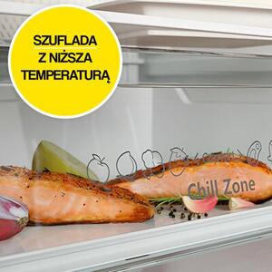 Lodówka HISENSE RB440N4GBE No frost 200.4cm Czarna (szkło) Licowane drzwi Szuflada z niższą temperaturą