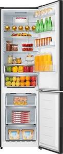 Lodówka HISENSE RB440N4GBE No frost 200.4cm Czarna (szkło) Licowane drzwi Szuflada z niższą temperaturą