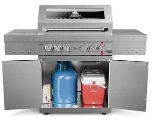 Grill ogrodowy gazowy KOLER Krone S3 Silver 21.6 kW 74 x 47 cm