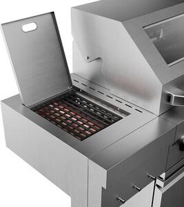 Grill ogrodowy gazowy KOLER Krone S3 Silver 21.6 kW 74 x 47 cm