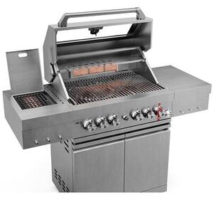Grill ogrodowy gazowy KOLER Krone S3 Silver 21.6 kW 74 x 47 cm