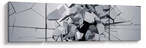 Obraz abstrakcja 3D (170x50 cm)