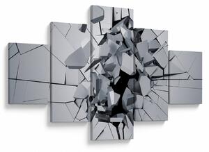 Obraz abstrakcja 3D (125x70 cm)