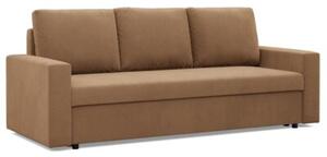 Kanapa 3 osobowa, BLOM, Mikrofaza, 220x92x85 cm, cappuccino | TYLETEGOTU