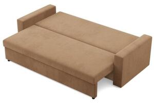 Kanapa 3 osobowa, BLOM, Mikrofaza, 220x92x85 cm, cappuccino | TYLETEGOTU