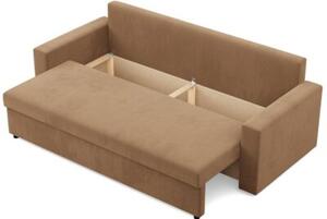 Kanapa 3 osobowa, BLOM, Mikrofaza, 220x92x85 cm, cappuccino | TYLETEGOTU