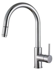 ALVEUS ALVEUS 1129021 - Bateria kuchenna z wyciąganą wylewką DELOS 38 cm chrom błyszczący AV0089