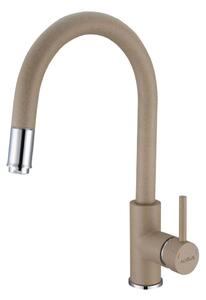 ALVEUS ALVEUS 1129020 - Bateria kuchenna z wyciąganą wylewką DELOS 38 cm granit/beżowy AV0087