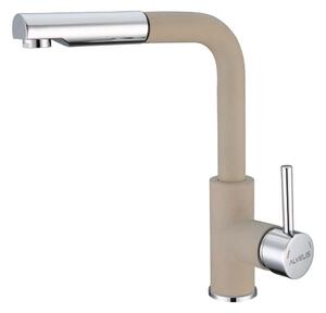 ALVEUS ALVEUS 1129045- Bateria kuchenna z wyciąganą wylewką SIROS 29,7 cm granit/beżowy AV0104
