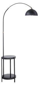 Venti Lampa podłogowa ze stolikiem 1xE27/60W/230V czarny VE0564
