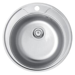 Deante Deante ZHC_0813 - Zlew kuchenny TWIST śr. 49 cm satyna DN0024