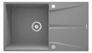 Deante Deante ZRC_S11A - Zlew kuchenny CORIO 50x86 cm granit/metaliczny szary DN0040
