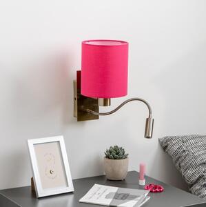 Brilagi Brilagi - LED Kinkiet NUBILA 1xE27/25W/230V + LED/3W mosiądz/różowy BG1557J