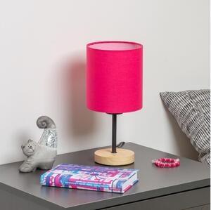 Brilagi Brilagi - Lampa stołowa NUBILA WOOD 1xE27/25W/230V dąb/różowy BG1567J