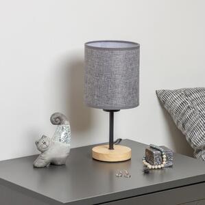 Brilagi Brilagi - Lampa stołowa NUBILA WOOD 1xE27/25W/230V dąb/szary BG1567O