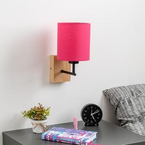 Brilagi Brilagi - Kinkiet NUBILA WOOD 1xE27/25W/230V dąb/różowy BG1561J
