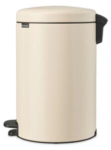 Beżowy stalowy kosz na śmieci z pedałem 20 l NewIcon – Brabantia