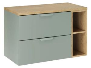 Szafka pod umywalkę nablatową ASTER GREEN 60cm zielony mat -