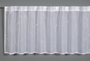 Biała firanka 45x140 cm Jacquard – Gardinia