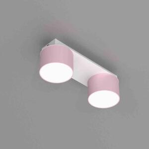 Lampa Sufitowa Dixie Pink/White 2Xgx53 Milagro