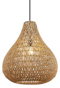 Skandynawska lampa wisząca brązowa 45 cm - Lina Natural Oswietlenie wewnetrzne