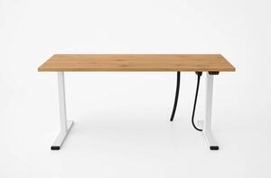 Biurko eCOMO 160x80cm dÄ b hickory z regulacjÄ wysokoÅci - po