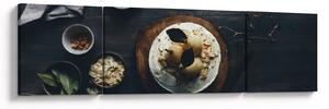 Obraz deseru na stole (170x50 cm)