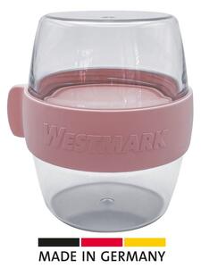 Westmark Dwuczęściowy pojemnik na przekąski MINI, 400 ml, różowy