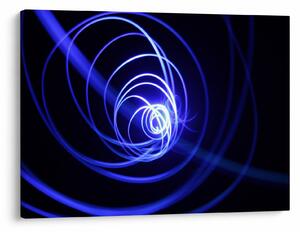 Obraz niebieskich spiral (70x50 cm)