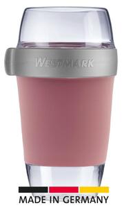 Westmark Trzyczęściowy pojemnik na żywność, 1150 ml, różowy