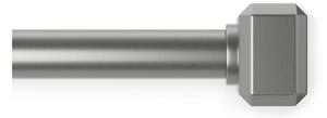 Stalowy regulowany karnisz w kolorze matowego srebra 107 - 305 cm Geo – Umbra
