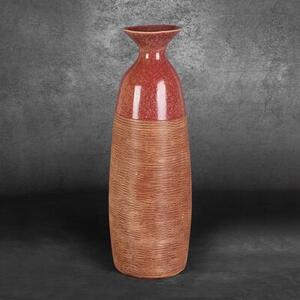 Wazon EUROFIRANY Elda 04 402752 18 x 51 cm Czerwony