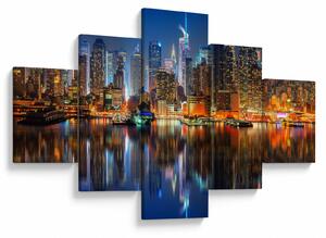 Obraz Manhattanu w nocy (125x70 cm)