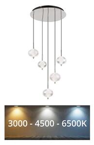 Globo Globo 16042-5HC - LED Żyrandol na lince AIDA 5xLED/6,6W/230V 3000K/4500K/6500K GL7819