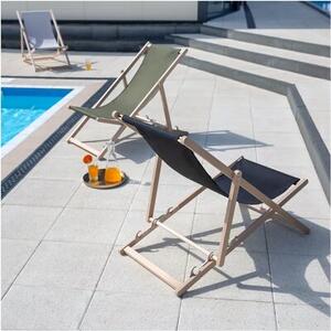 Leżak PATIO Gozo Classic 409573 Czarny