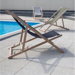 Leżak PATIO Gozo Classic 409573 Czarny