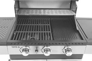 Grill ogrodowy gazowy YATO YG-20018 11.2 kW 60 x 42 cm