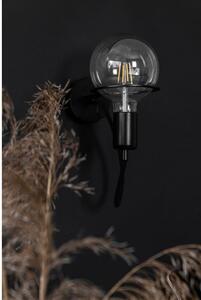Czarna lampa ścienna Loft Metal Wall kinkiet z czarnym przewodem i żarówką LED 4W KOLOROWE KABLE