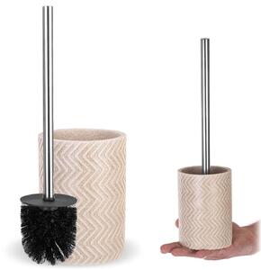 Szczotka do WC Ouge 37 x 10 cm beżowa