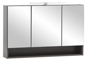 Szafka azienkowa z lustrem >Kaprun< (szer./wys./g.: 100x64x20 cm) w kolorze grafitowym